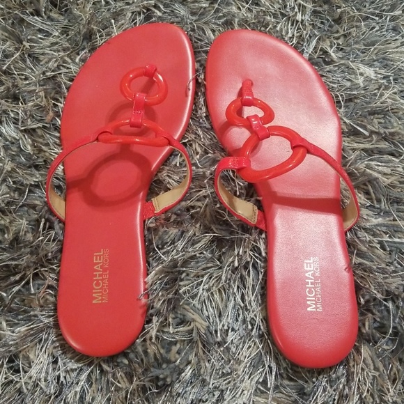 michael kors coral sandals
